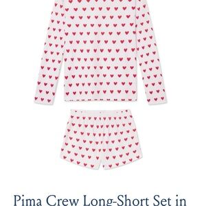 Lake Pima Crew Long-Short set in light pink